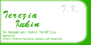 terezia kukin business card